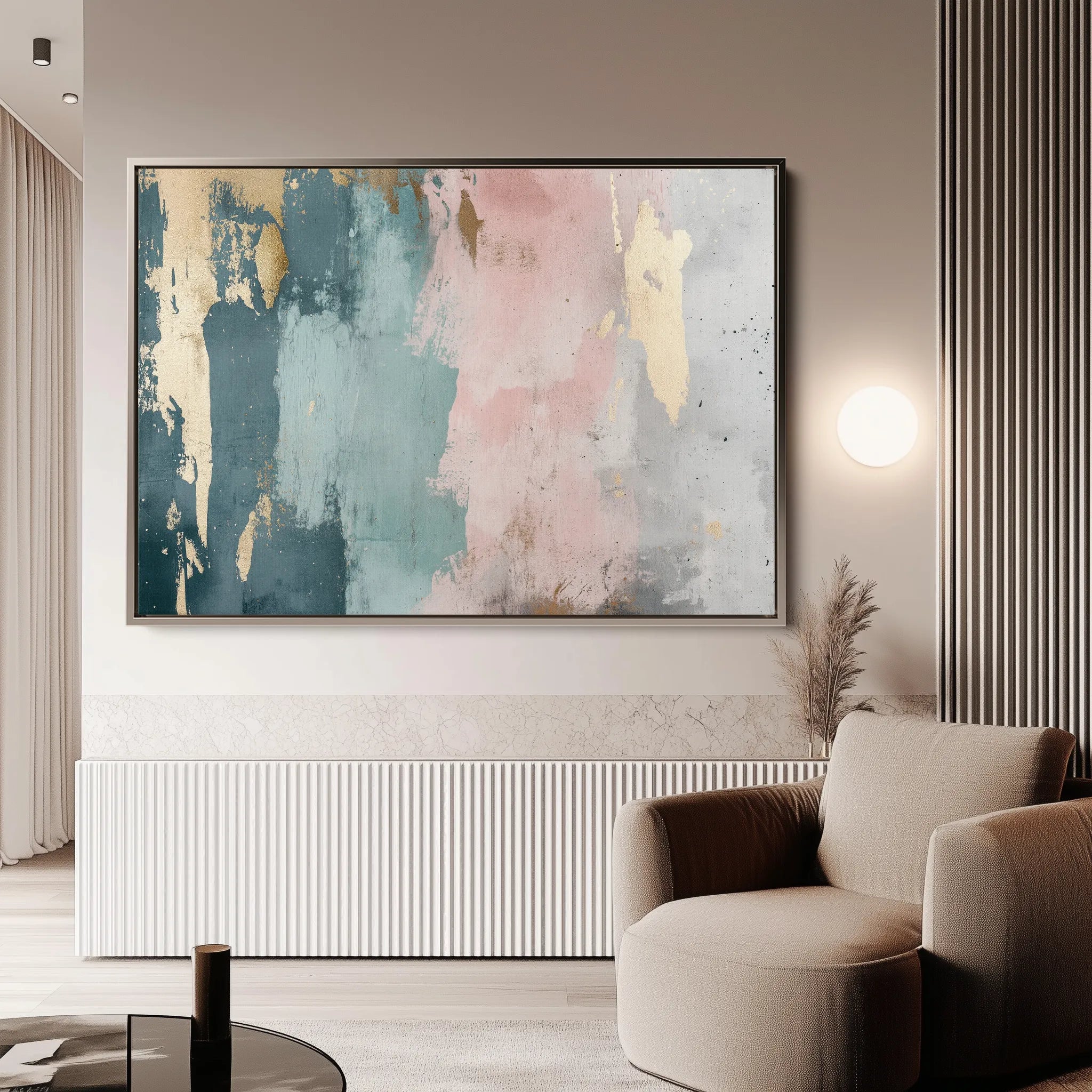 Abstract 321 Canvas Art 60 x 40 cm / Black