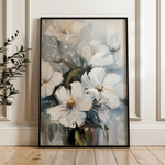 Floral 322 Canvas Art 60 x 40 cm / Black