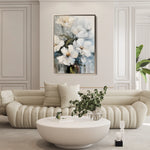Floral 322 Canvas Art 60 x 40 cm / Black