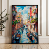 Landscape 322 Canvas Art 60 x 40 cm / Black
