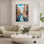 Landscape 322 Canvas Art 60 x 40 cm / Black