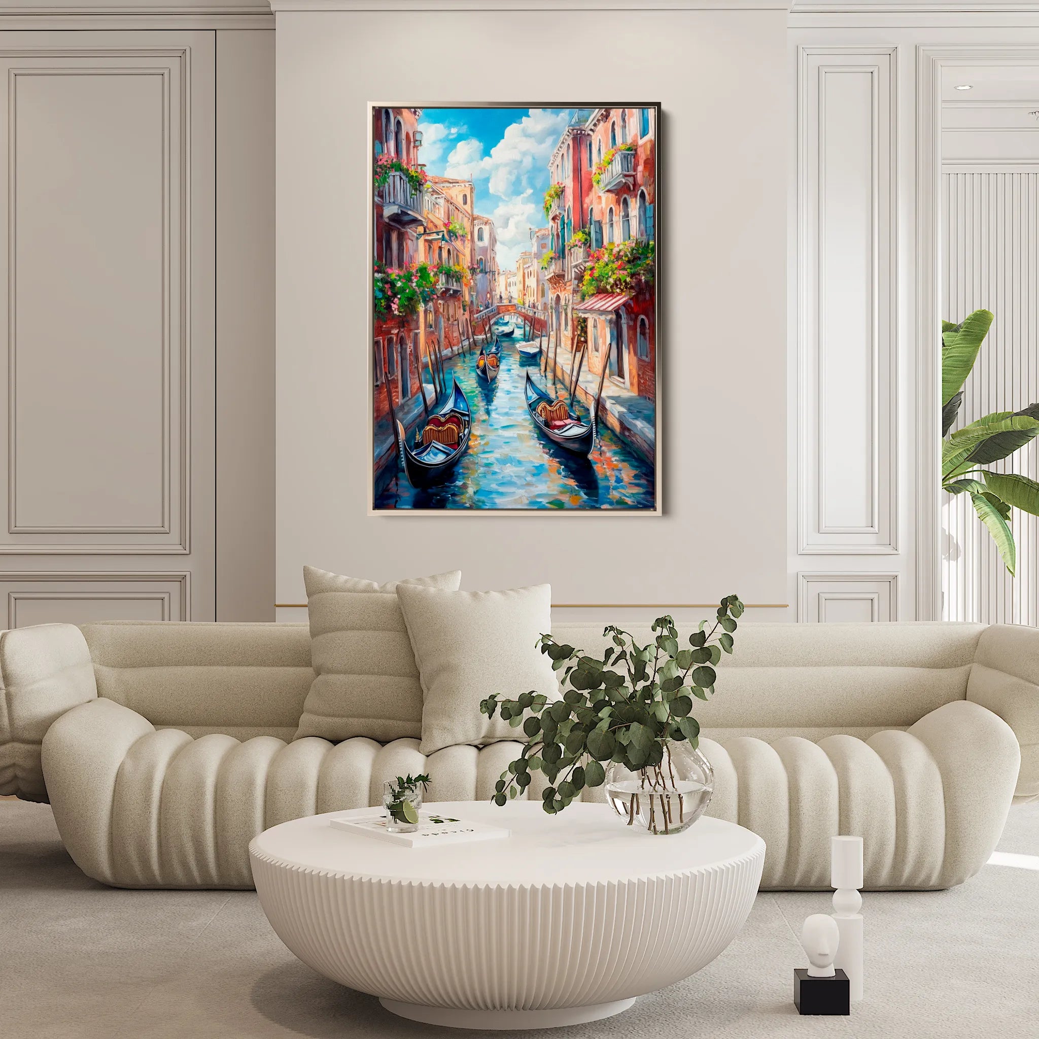 Landscape 322 Canvas Art 60 x 40 cm / Black