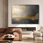 Abstract 323 Canvas Art 60 x 40 cm / Black