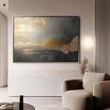 Abstract 323 Canvas Art 60 x 40 cm / Black