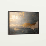 Abstract 323 Canvas Art 60 x 40 cm / Black