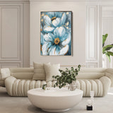 Floral 323 Canvas Art 60 x 40 cm / Black