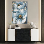 Floral 323 Canvas Art 60 x 40 cm / Black
