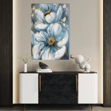 Floral 323 Canvas Art 60 x 40 cm / Black