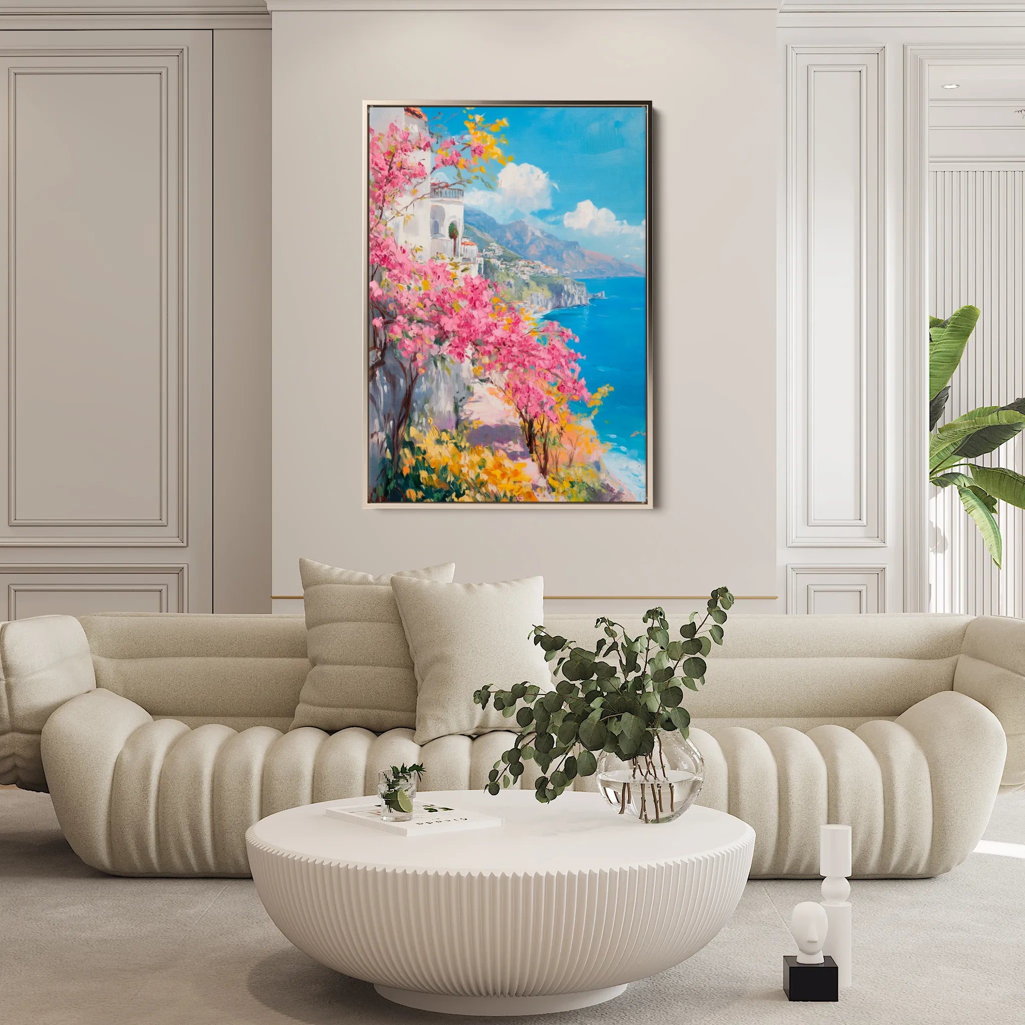 Landscape 323 Canvas Art 60 x 40 cm / Black