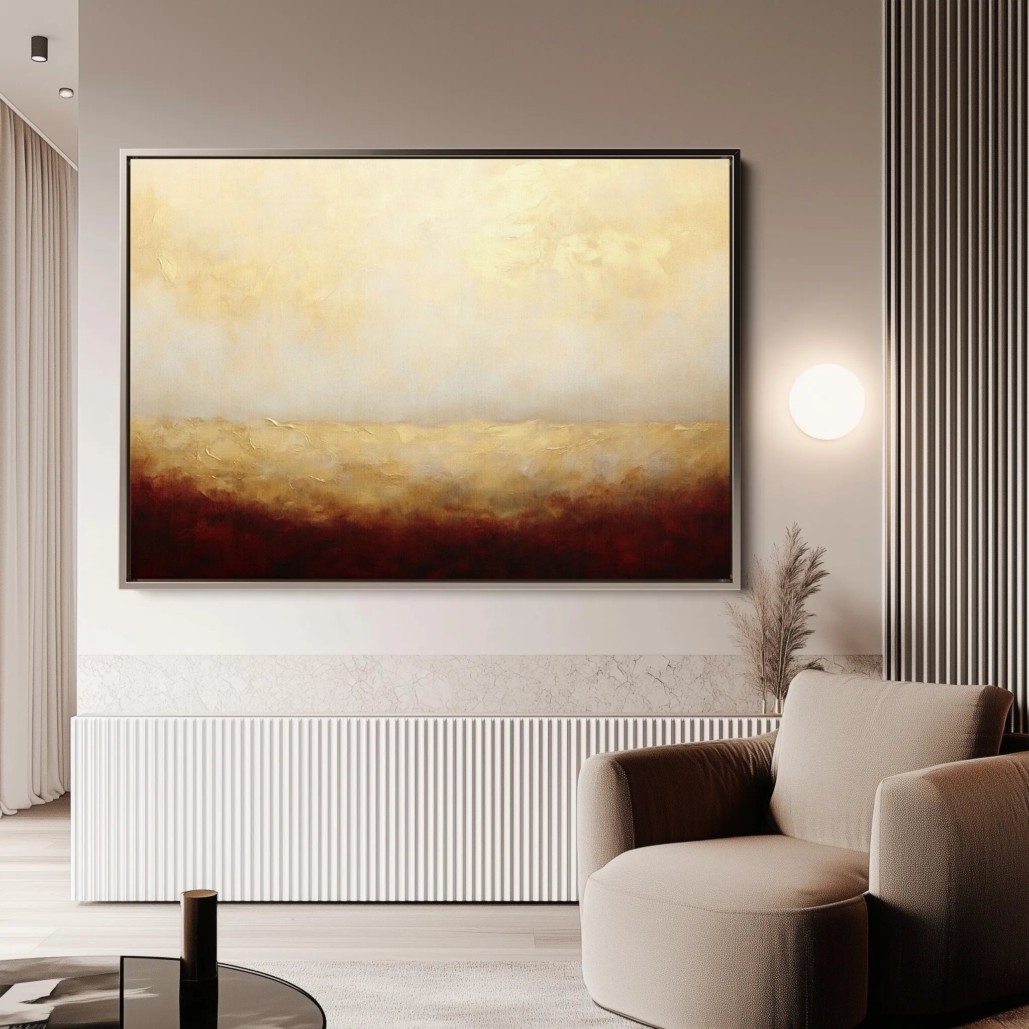 Abstract 324 Canvas Art 60 x 40 cm / Black