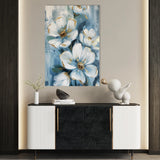 Floral 324 Canvas Art 60 x 40 cm / Black