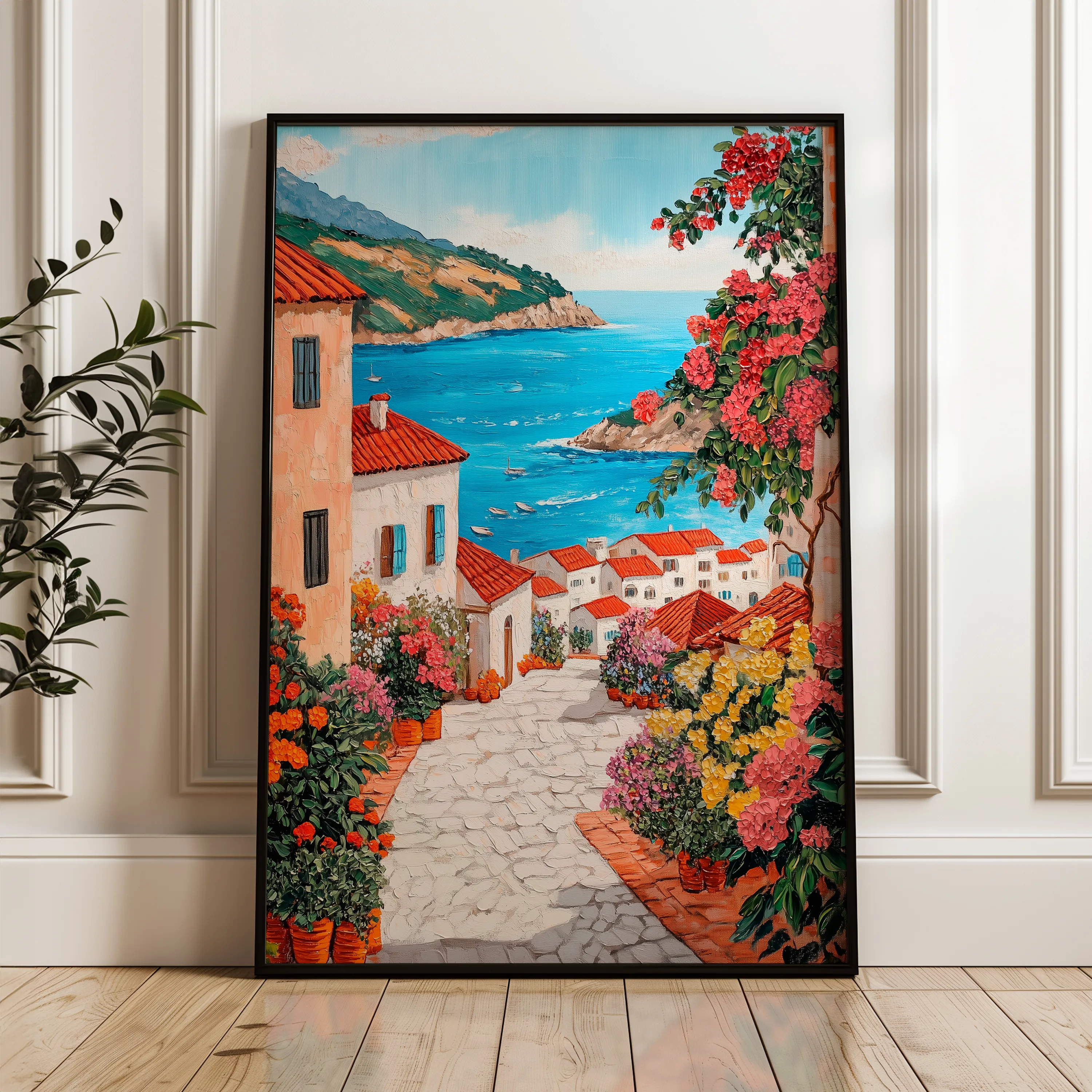 Landscape 324 Canvas Art 60 x 40 cm / Black