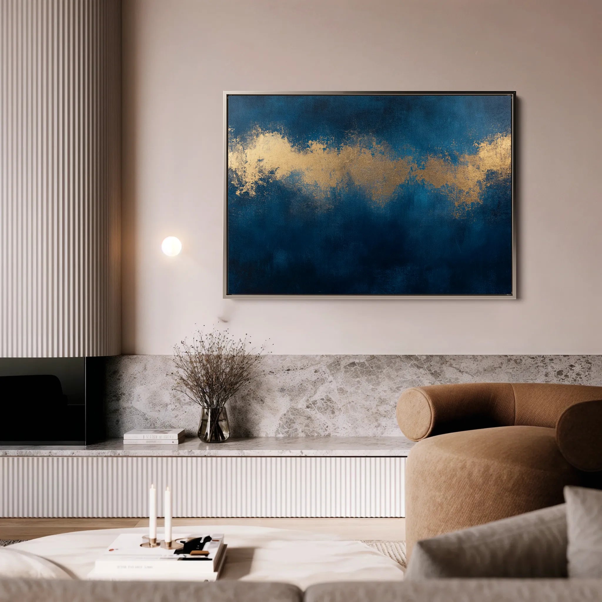 Abstract 325 Canvas Art 60 x 40 cm / Black