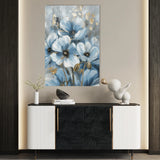 Floral 325 Canvas Art 60 x 40 cm / Black