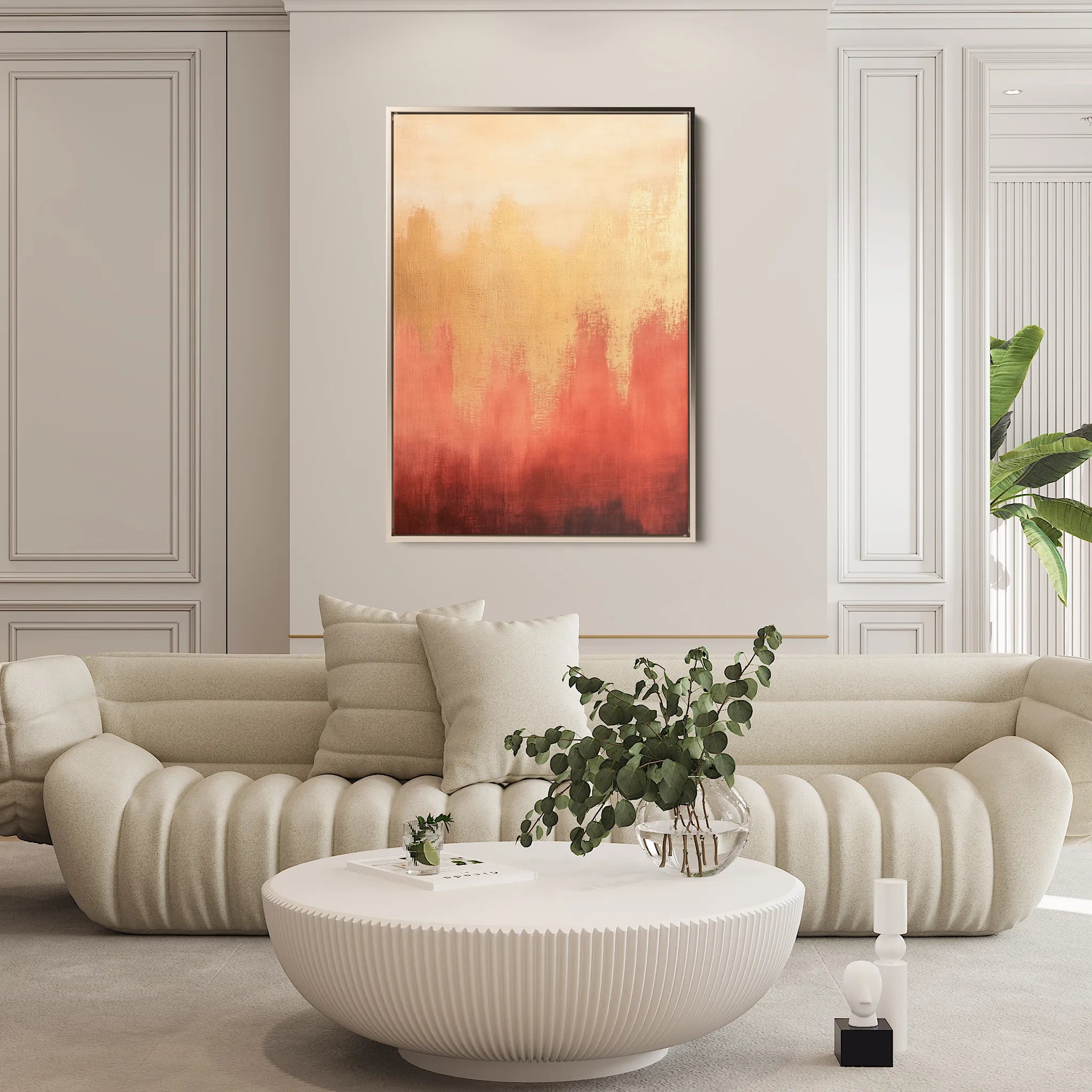 Abstract 326 Canvas Art 60 x 40 cm / Black