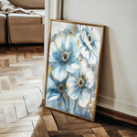 Floral 326 Canvas Art 60 x 40 cm / Black