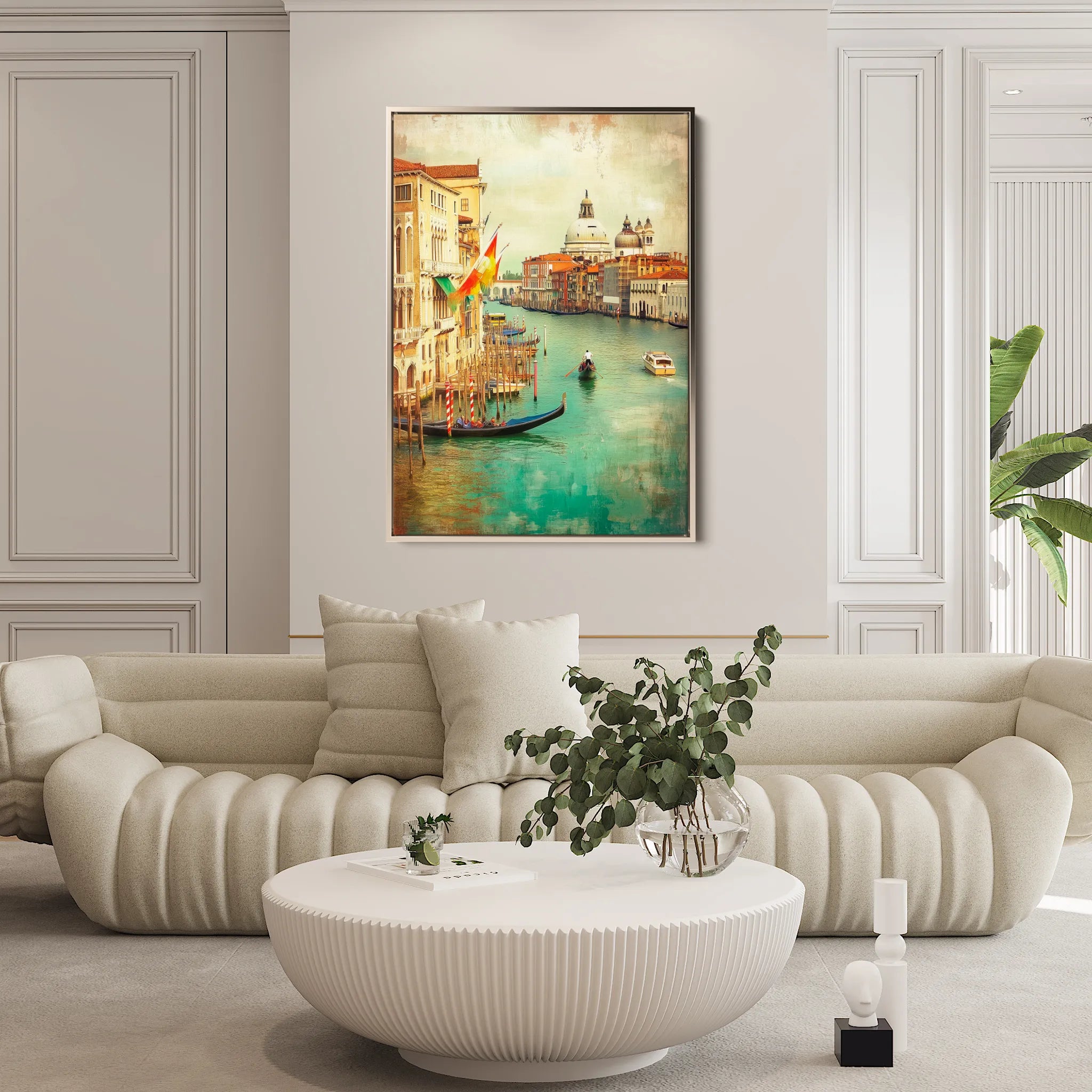 Landscape 326 Canvas Art 60 x 40 cm / Black