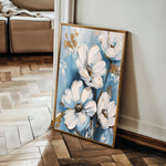 Floral 327 Canvas Art 60 x 40 cm / Black