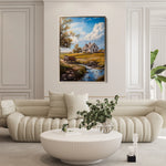 Landscape 327 Canvas Art 60 x 40 cm / Black
