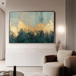 Abstract 328 Canvas Art 60 x 40 cm / Black