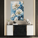 Floral 328 Canvas Art 60 x 40 cm / Black