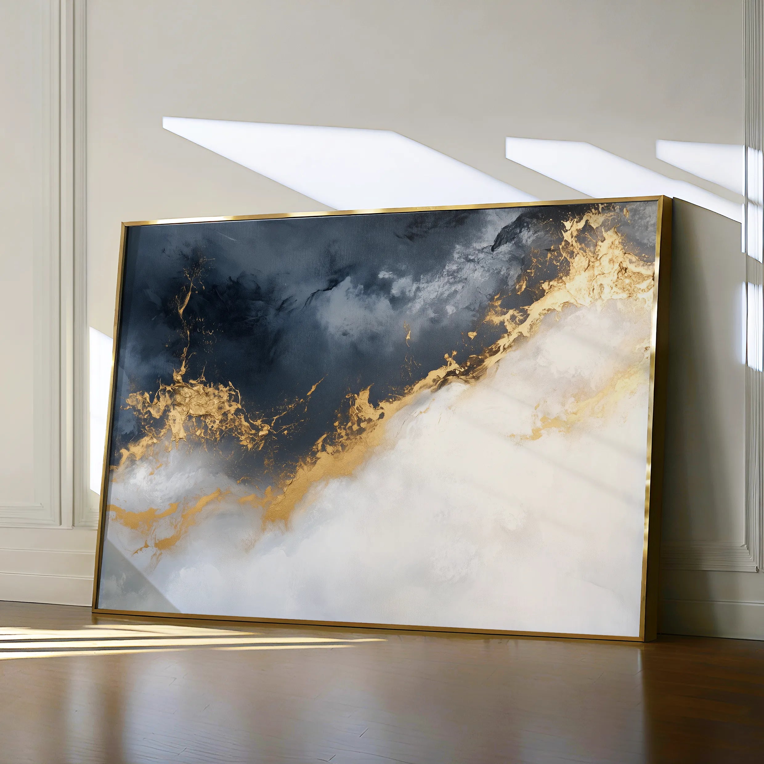 Abstract 329 Canvas Art 60 x 40 cm / Black
