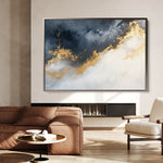 Abstract 329 Canvas Art 60 x 40 cm / Black
