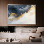 Abstract 329 Canvas Art 60 x 40 cm / Black