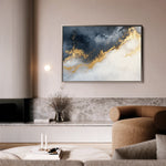 Abstract 329 Canvas Art 60 x 40 cm / Black