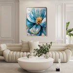 Floral 329 Canvas Art 60 x 40 cm / Black