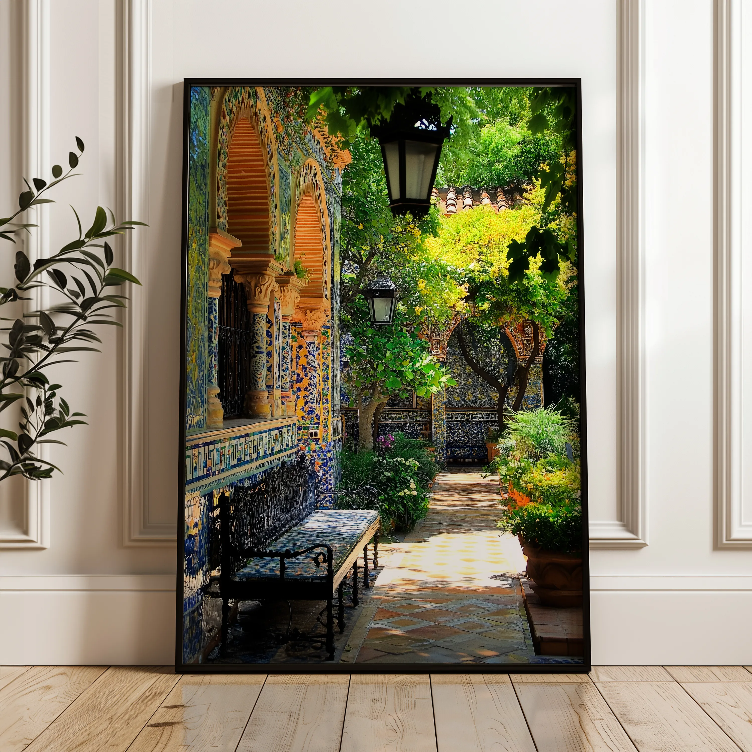Landscape 329 Canvas Art 60 x 40 cm / Black