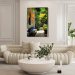 Landscape 329 Canvas Art 60 x 40 cm / Black