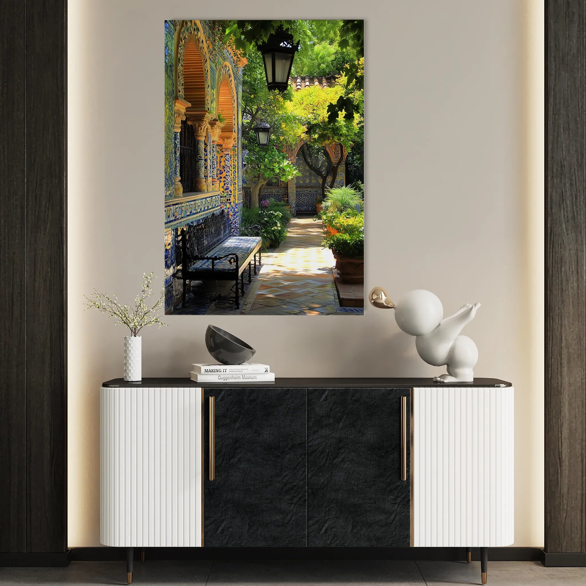 Landscape 329 Canvas Art 60 x 40 cm / Black