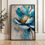 Floral 330 Canvas Art 60 x 40 cm / Black