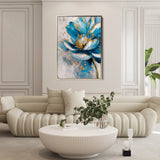 Floral 330 Canvas Art 60 x 40 cm / Black