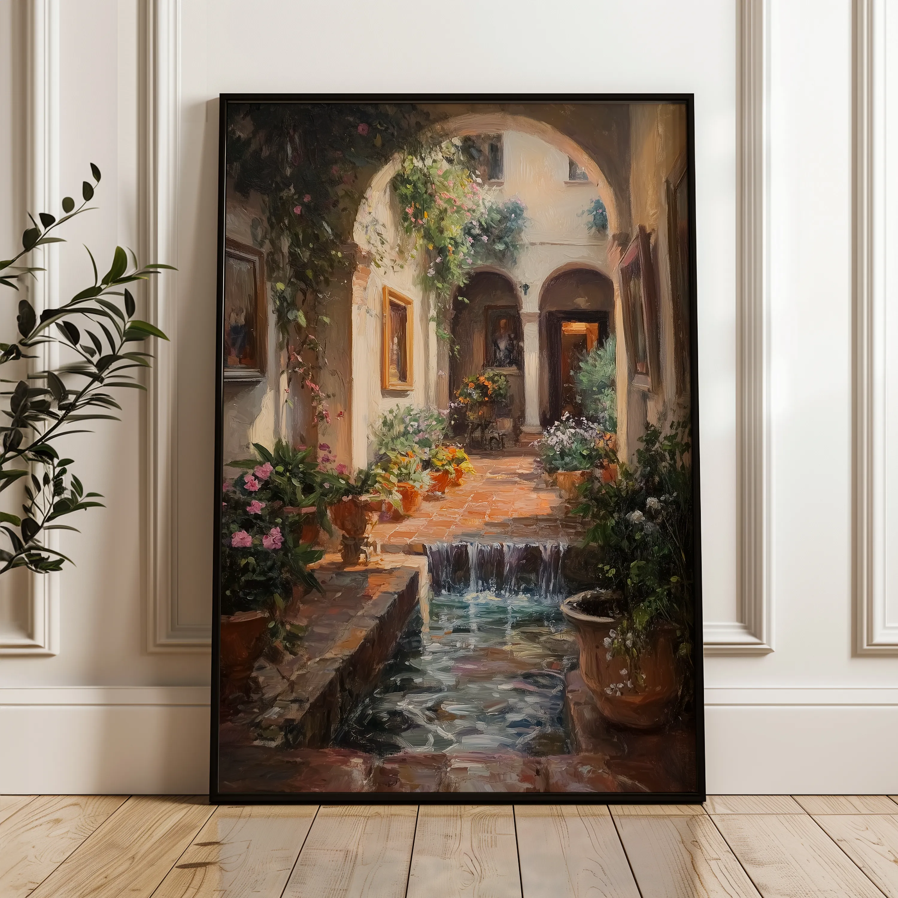 Landscape 330 Canvas Art 60 x 40 cm / Black