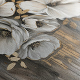 Floral 331 Canvas Art 60 x 40 cm / Black