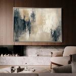 Abstract 332 Canvas Art 60 x 40 cm / Black