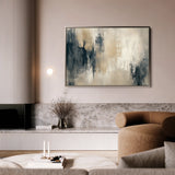 Abstract 332 Canvas Art 60 x 40 cm / Black