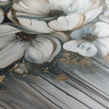 Floral 332 Canvas Art 60 x 40 cm / Black