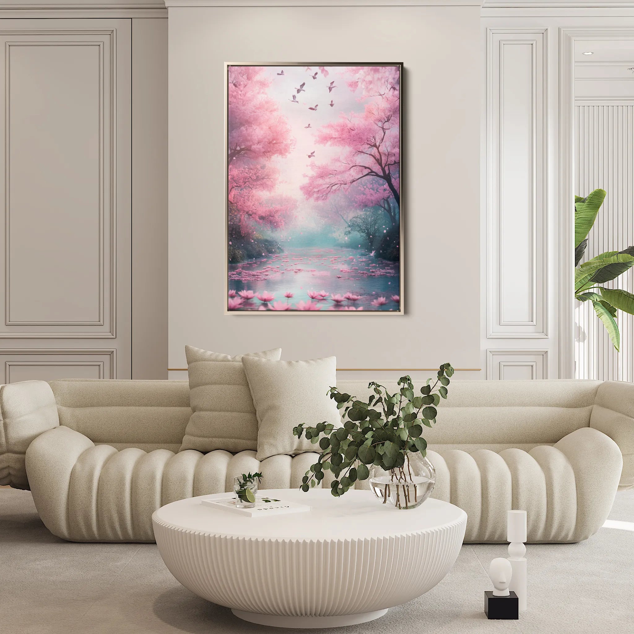 Landscape 332 Canvas Art 60 x 40 cm / Black