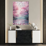 Landscape 332 Canvas Art 60 x 40 cm / Black
