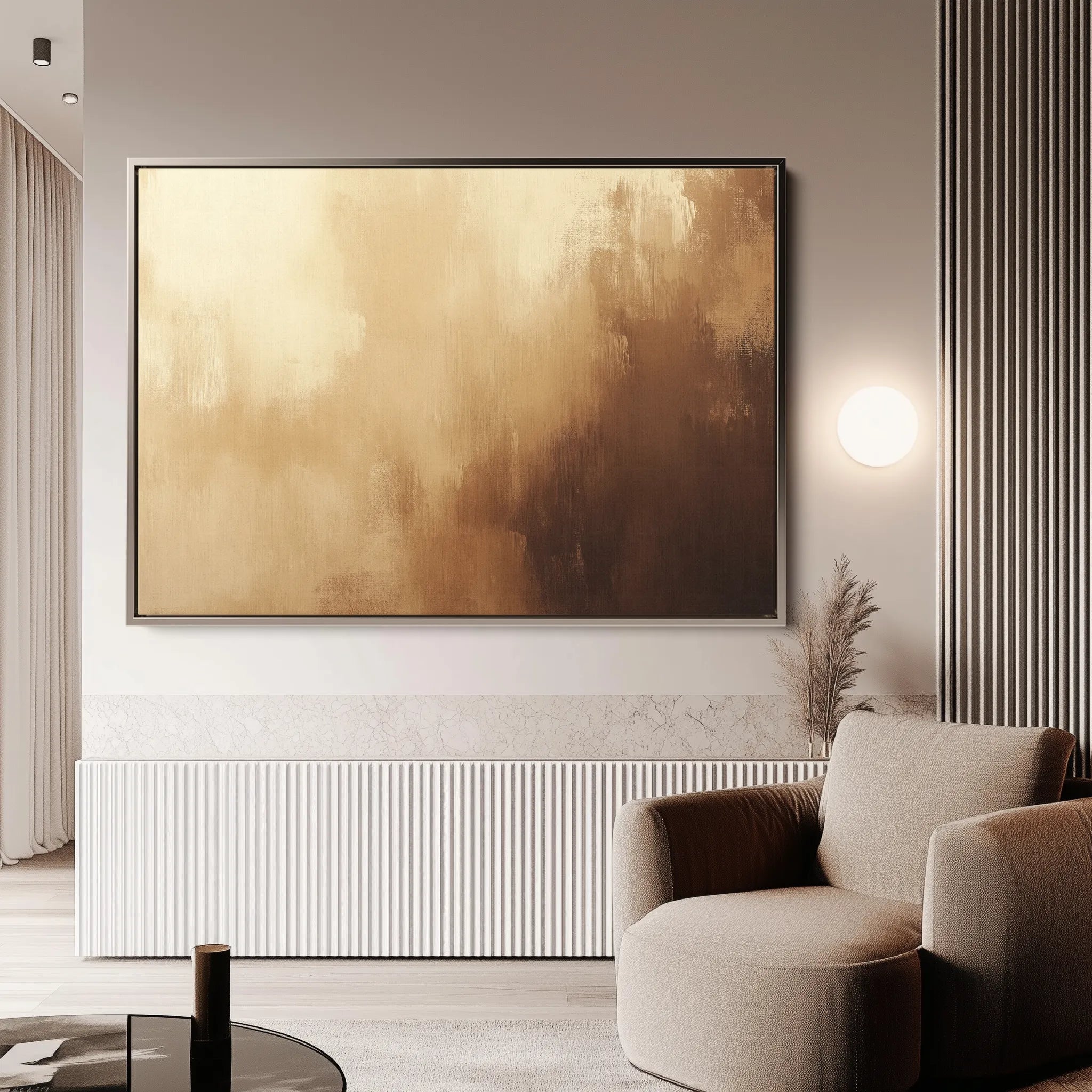 Abstract 333 Canvas Art 60 x 40 cm / Black