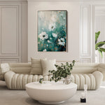 Floral 333 Canvas Art 60 x 40 cm / Black