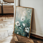 Floral 333 Canvas Art 60 x 40 cm / Black