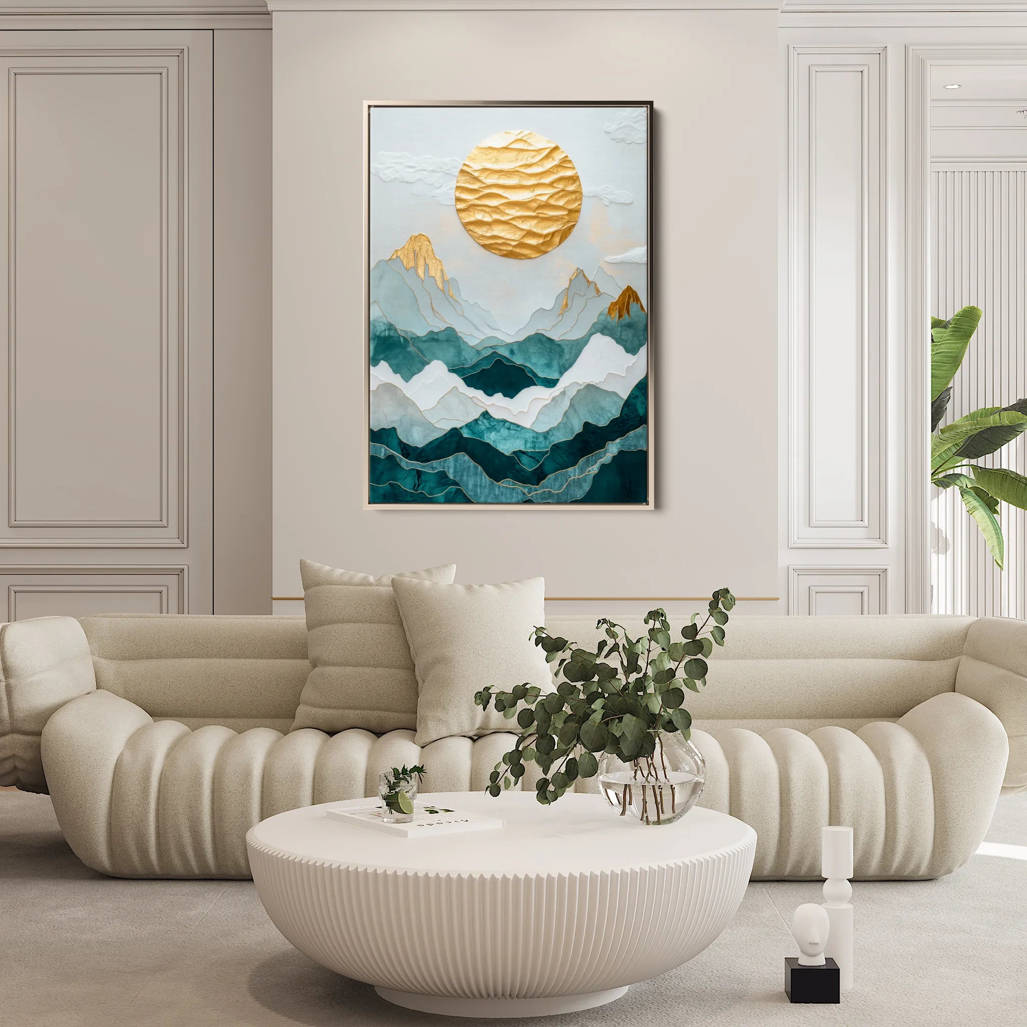 Landscape 333 Canvas Art 60 x 40 cm / Black