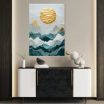 Landscape 333 Canvas Art 60 x 40 cm / Black