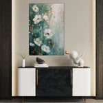 Floral 334 Canvas Art 60 x 40 cm / Black