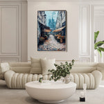 Landscape 334 Canvas Art 60 x 40 cm / Black