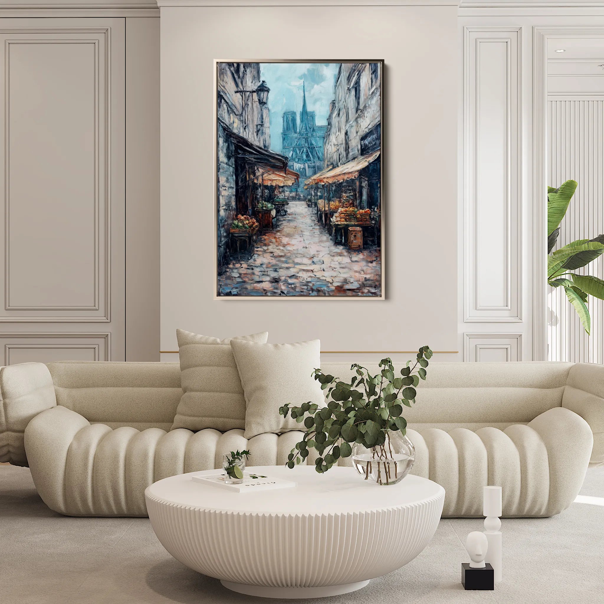 Landscape 334 Canvas Art 60 x 40 cm / Black